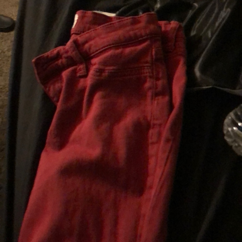 Red jeans